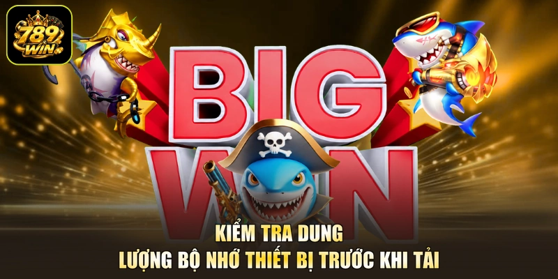 Kiểm tra dung lượng bộ nhớ thiết bị trước khi tải