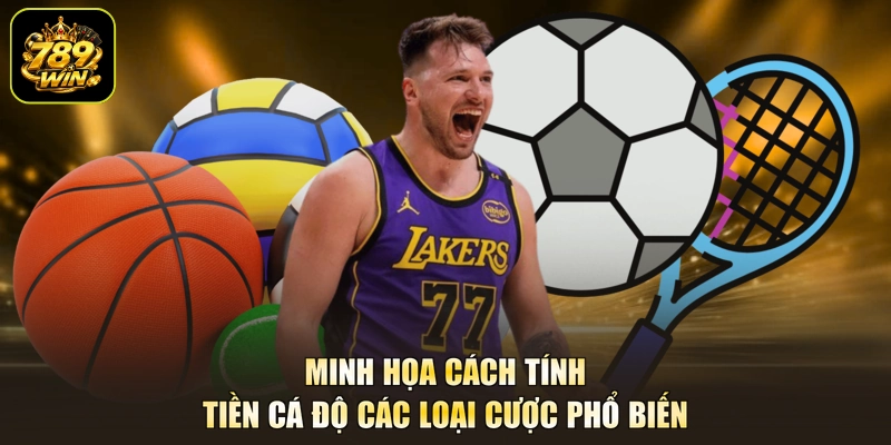 Minh họa cách tính tiền cá độ các loại cược phổ biến